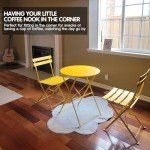 Wrought Iron 3-Piece Folding Bistro Set