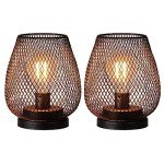 Vintage LED Table Lanterns - Battery Operated (2 Pack)