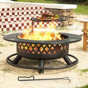 Panovue 42" Outdoor Fire Pit with Grill