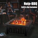 EcoNook 32" Square Outdoor Fire Pit Table