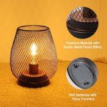 Vintage LED Table Lanterns - Battery Operated (2 Pack)