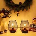 Vintage LED Table Lanterns - Battery Operated (2 Pack)