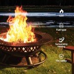 Panovue 42" Outdoor Fire Pit with Grill