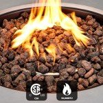 2-Piece Outdoor Propane Fire Pit Table Set