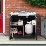 Feasto 5-Burner Outdoor Gas Grill with Cabinet