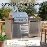 Stainless Steel Outdoor Kitchen Drawer and Door Combo