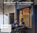 1500W Infrared Wall-Mounted Outdoor Heater