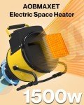 1500W Portable Electric Outdoor Heater - Yellow