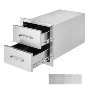 Stainless Steel Outdoor Kitchen BBQ Drawers