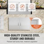 36" W x 21" H Stainless Steel BBQ Access Door