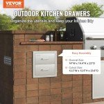 Stainless Steel Outdoor Kitchen BBQ Drawers