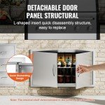 36" W x 21" H Stainless Steel BBQ Access Door