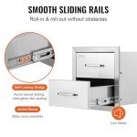 Stainless Steel Outdoor Kitchen BBQ Drawers