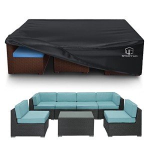 Waterproof Heavy-Duty Patio Furniture Cover 7-12 Seats