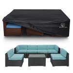 Waterproof Heavy-Duty Patio Furniture Cover 7-12 Seats