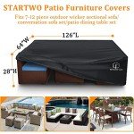 Waterproof Heavy-Duty Patio Furniture Cover 7-12 Seats