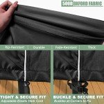 Waterproof 4-Piece Patio Furniture Cover Set - Black