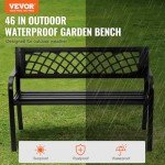 VEVOR 46" Iron Outdoor Garden Bench