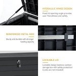 120 Gallon Outdoor Louver Storage Deck Box