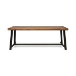 Teak Eight-Seater Outdoor Dining Table