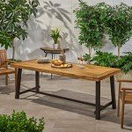 Teak Eight-Seater Outdoor Dining Table