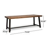 Teak Eight-Seater Outdoor Dining Table