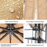 Outdoor Gazebo with Netting and Corner Shelf