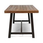 Teak Eight-Seater Outdoor Dining Table