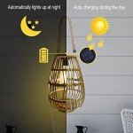 Pearlstar Solar Lantern - Rattan Hanging Table Light