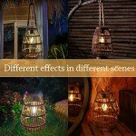 Pearlstar Solar Lantern - Rattan Hanging Table Light