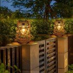 Pearlstar Solar Lantern - Rattan Hanging Table Light