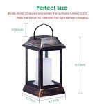 Solar Flickering Flame Lanterns for Patio - 2 Pack