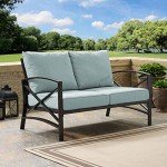 Crosley Kaplan 2-Person Outdoor Loveseat Couch