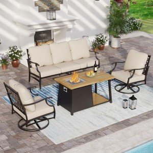 Sunshine Valley 4-Piece Outdoor Patio Furniture Set