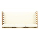 Teak Wooden Outdoor 3-Seater Sofa Bed