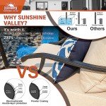 Sunshine Valley 4-Piece Outdoor Patio Furniture Set