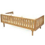Teak Wooden Outdoor 3-Seater Sofa Bed