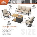 Sunshine Valley 4-Piece Outdoor Patio Furniture Set