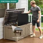 YITAHOME 120 Gallon Waterproof Outdoor Storage Box