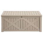 YITAHOME 120 Gallon Waterproof Outdoor Storage Box