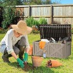 YITAHOME 120 Gallon Waterproof Outdoor Storage Box