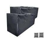 Waterproof Outdoor Cushion Storage Bags - 2 Pack