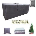 Waterproof Outdoor Cushion Storage Bags - 2 Pack