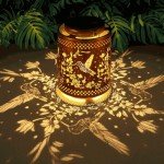 Hummingbird Solar Lanterns for Outdoor Garden Decor
