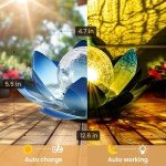 GIGALUMI Blue Lotus Solar Garden Light Lantern