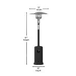 40,000 BTU Patio Propane Heater with Wheels