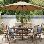 Blissun 9' Patio Umbrella with Tilt and Crank