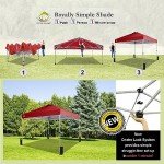 CROWN SHADES 10x10 Pop Up Canopy Tent