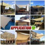 Grey Rectangle Waterproof Sun Shade Sail - 7' x 12