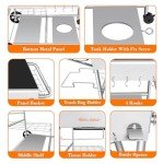 Pizza Oven Cart with Topping Station and Stand